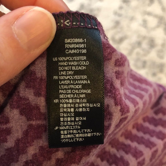 Forever 21 Purple Knit Pattern Skirt Size Medium - Picture 6 of 7